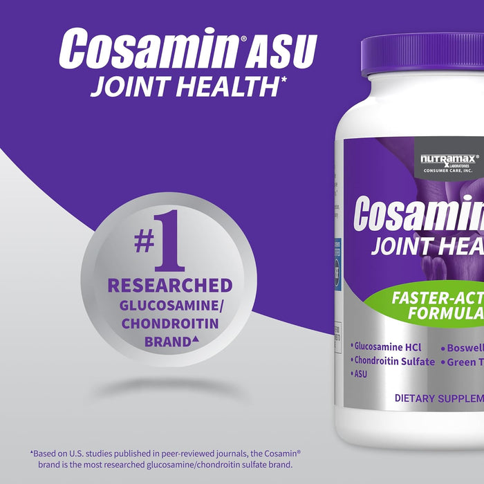 Nutramax Cosamin ASU Joint Health Supplement with Glucosamine, Chondroitin & ASU for Men’s & Womens Joint Health, 150 Capsules Size 150