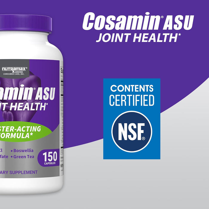 Nutramax Cosamin ASU Joint Health Supplement with Glucosamine, Chondroitin & ASU for Men’s & Womens Joint Health, 150 Capsules Size 150