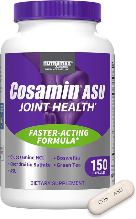 Nutramax Cosamin ASU Joint Health Supplement with Glucosamine, Chondroitin & ASU for Men’s & Womens Joint Health, 150 Capsules Size 150