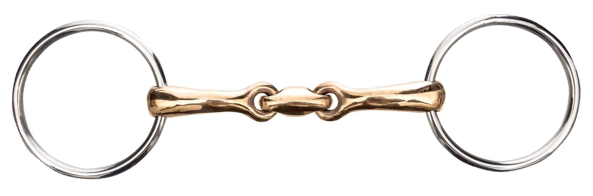 Jeffers Oval Mouth Copper Loose Ring Horse Bit, 5" - A8M1 - 1