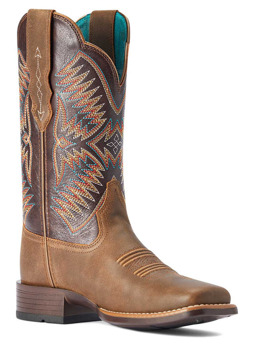 Ariat Women's Odessa StretchFit Western Boot, Fateful Brown - AI347 - 11 - 77