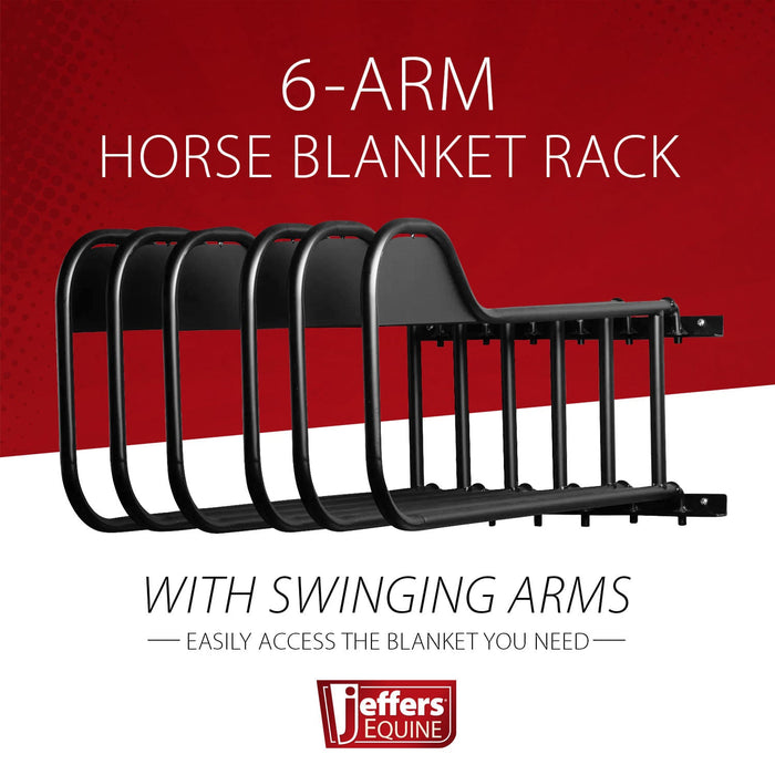Jeffers 6 Arm Horse Blanket Rack - IAZV - 3