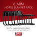 Jeffers 6 Arm Horse Blanket Rack - IAZV - 3