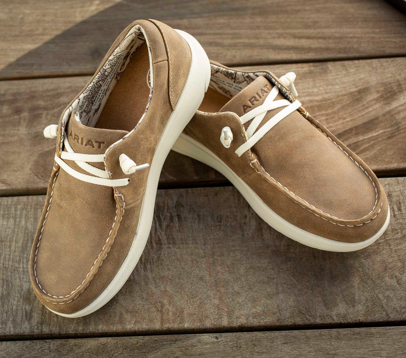 Ariat Women's Hilo Casual Slip - On Shoes with No Tie - Laces – Comfortable Everyday Wear - AI2VW - 10 - Brown Bomber - Regular - 8