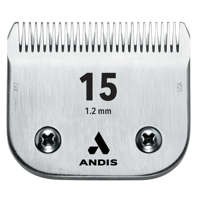 Andis UltraEdge Size 15 Detachable Clipper Blade – 3/64" (1.2 mm) Close Cut Blade