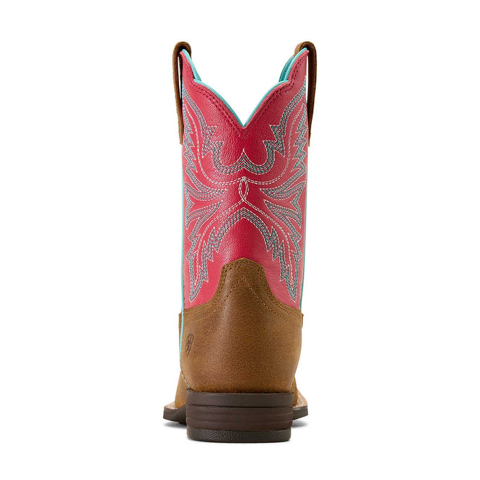 Ariat Youth Westwood Wide Square Toe Western Boot Color Pink