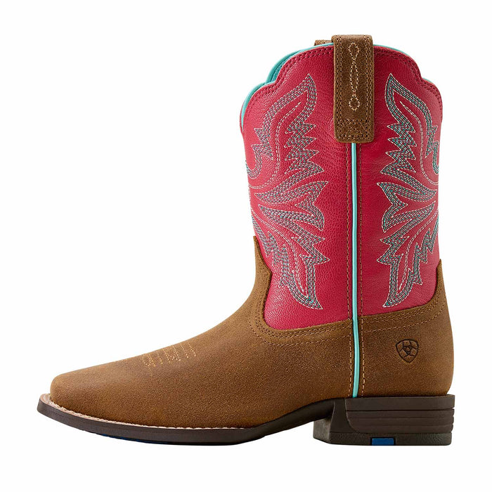 Ariat Youth Westwood Wide Square Toe Western Boot Color Pink