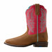 Ariat Youth Westwood Wide Square Toe Western Boot Color Pink