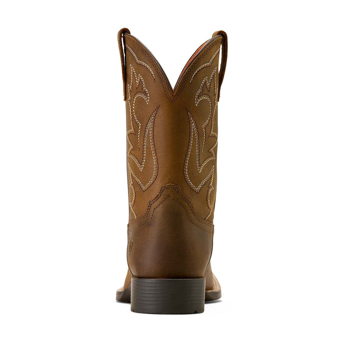 Ariat Youth Deer Ridge Wide Square Toe Western Boot Color Brown