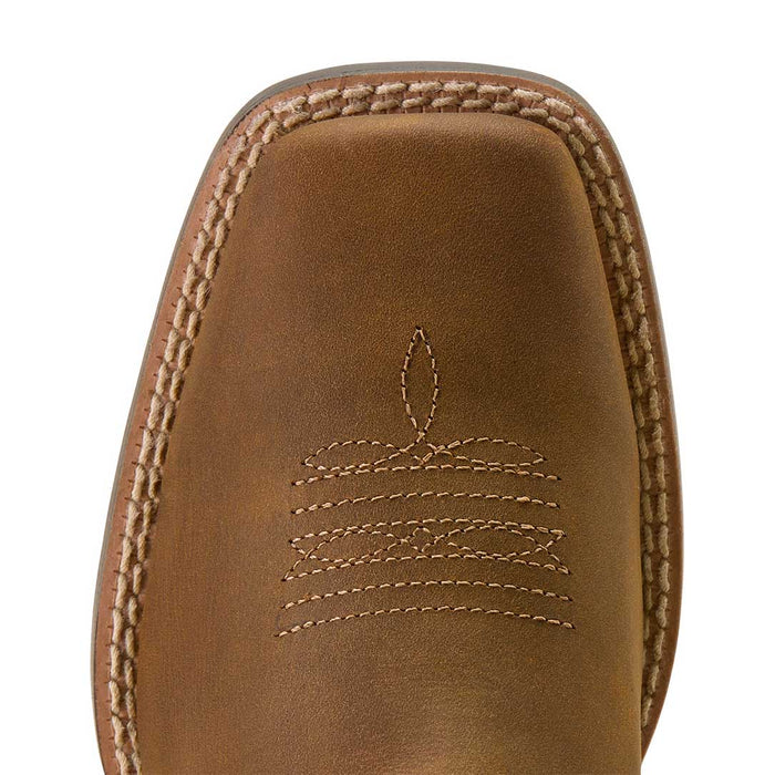 Ariat Youth Deer Ridge Wide Square Toe Western Boot Color Brown