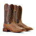 Ariat Mens Country Roads Wide Square Toe Cowboy Boot Color Brown