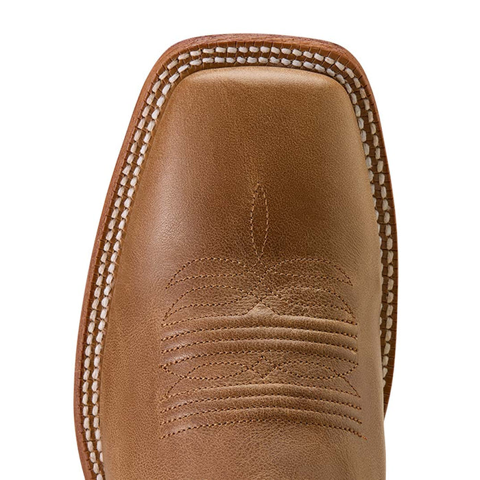 Ariat Mens Country Roads Wide Square Toe Cowboy Boot Color Brown