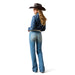 Ariat Womens Mid Rise Clara Trouser Jeans Color blue