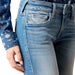 Ariat Womens Mid Rise Clara Trouser Jeans Color blue