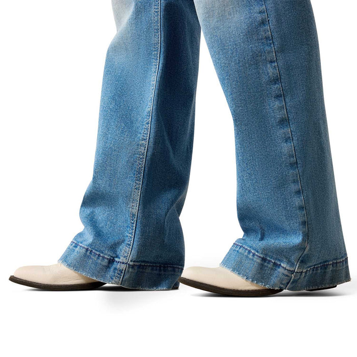 Ariat Womens Mid Rise Clara Trouser Jeans Color blue