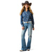 Ariat Womens Mid Rise Clara Trouser Jeans Color blue
