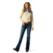 Ariat Womens Mid Rise Fiona Boot Cut Jeans Color blue