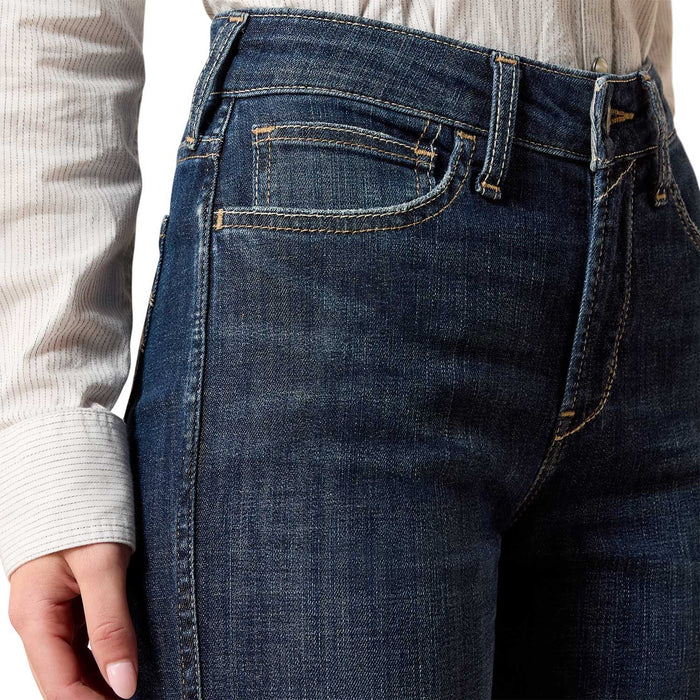 Ariat High Rise Vivienne Slim Trouser Jeans Color blue