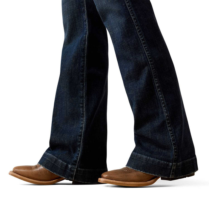 Ariat High Rise Vivienne Slim Trouser Jeans Color blue