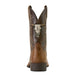 Ariat Mens Sport Steer Skull Boo Color D=Sandstorm & Chocolate