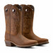 Ariat Mens Hybrid Roughstock Square Toe Cowboy Boo Color Distressed Brown