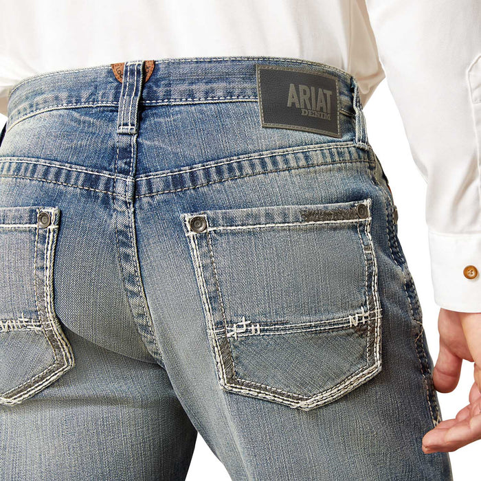 Ariat Mens M2 Relaxed Stirling Stretch Boot Cut Jean Color Shasta Blue