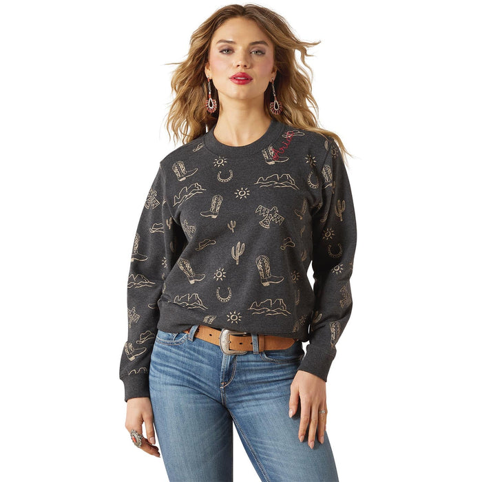 Ariat Womens Essential Crew Sweatshirt Color Black