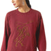 Ariat Womens Lasso Sweatshirt, Color Cabernet