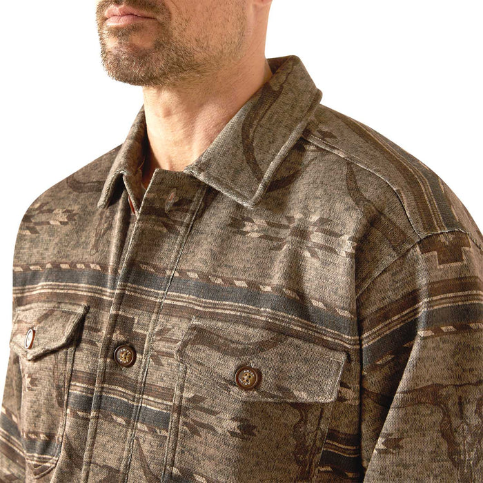 Ariat Mens Caldwell Printed Shirt Jacket Color Multi