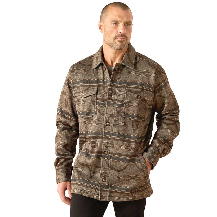 Ariat Mens Caldwell Printed Shirt Jacket Color Multi