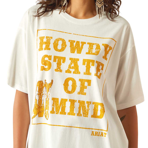 Ariat Womens Howdy State Shirt Color Cream