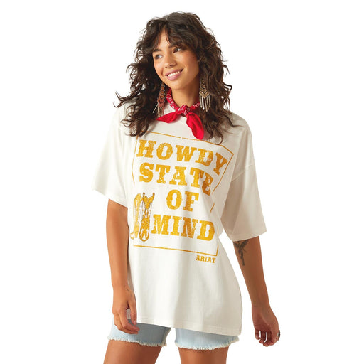 Ariat Womens Howdy State Shirt Color Cream