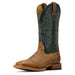 Ariat Mens Cowhand Wide Square Toe Cowboy Boot, Smoked Tan Color Brown