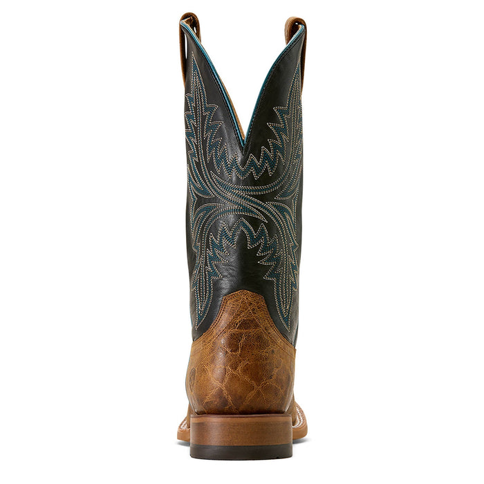 Ariat Mens Cowhand Wide Square Toe Cowboy Boot, Smoked Tan Color Brown
