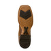 Ariat Mens Cowhand Wide Square Toe Cowboy Boot, Smoked Tan Color Brown