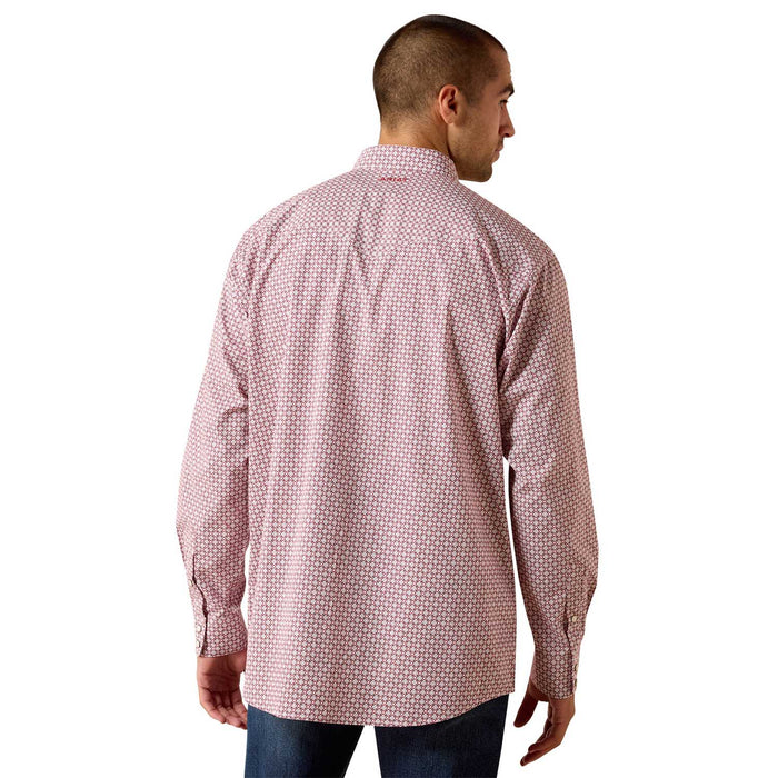 Ariat Mens Pro Series Classic Long Sleeve Snap Shirt Color Red