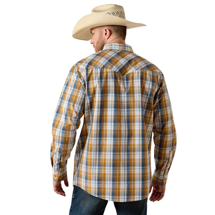Ariat Mens Pro Series Classic Long Sleeve Snap Shirt Color Brown