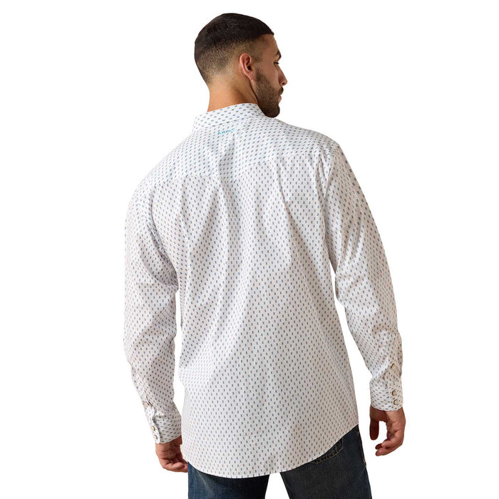 Ariat Mens Pro Series Classic Long Sleeve Snap Shirt Color White
