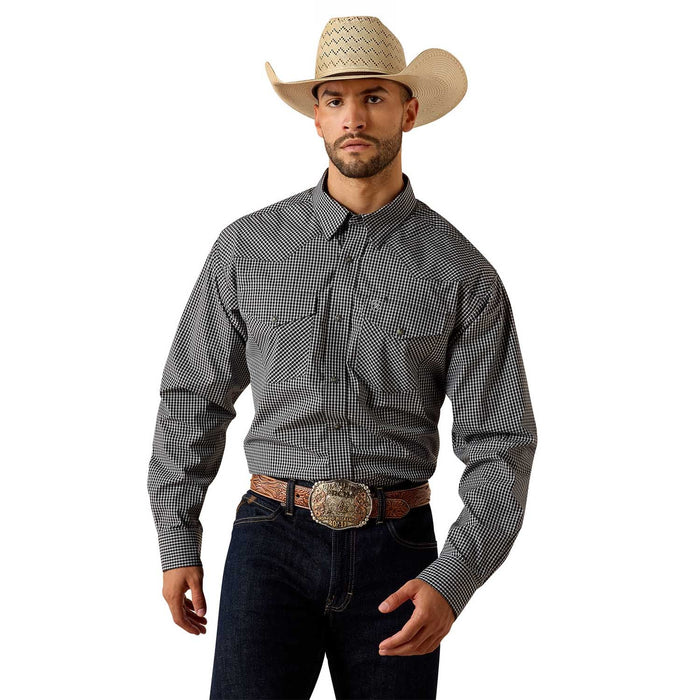 Ariat Mens Pro Series Classic Long Sleeve Snap Shirt Color Black