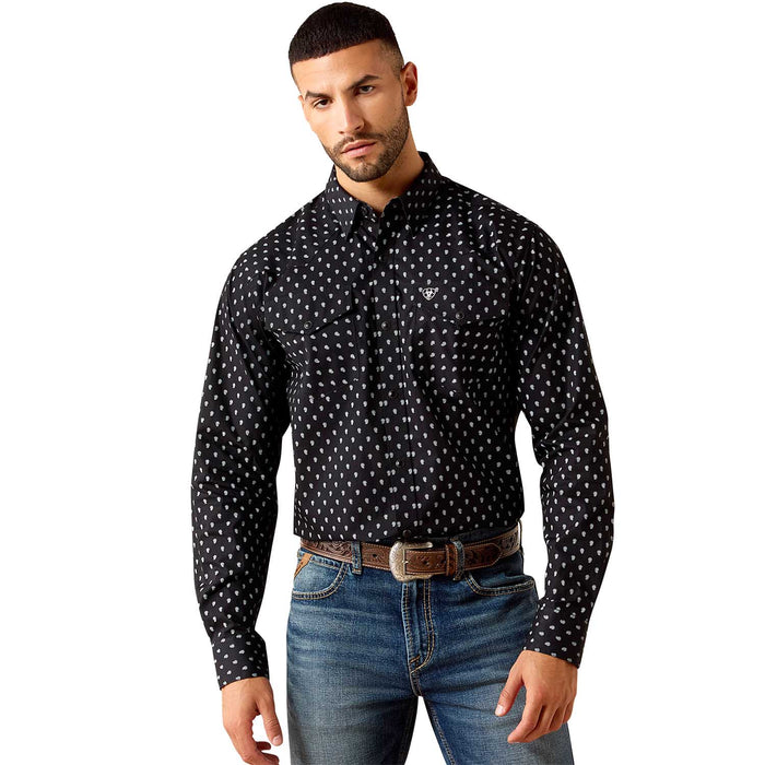 Ariat Men's Pro Series Fitted Long Sleeve Western Shirt with Snap Closure