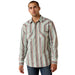 Ariat Mens Retro Long Sleeve Snap Shirt Color Blue