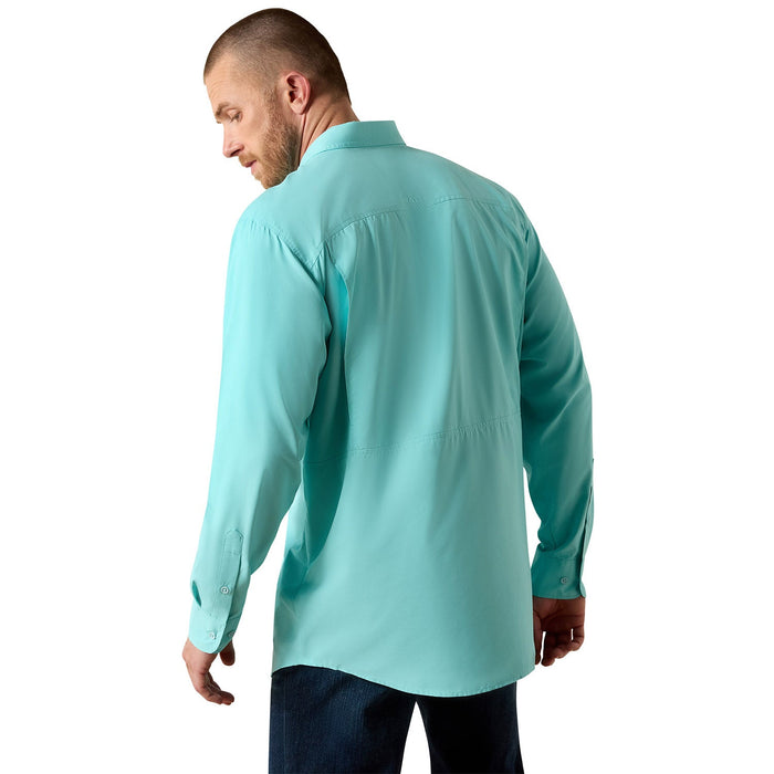 Ariat Mens VentTek Outbound Long Sleeve Shirt Color Blue