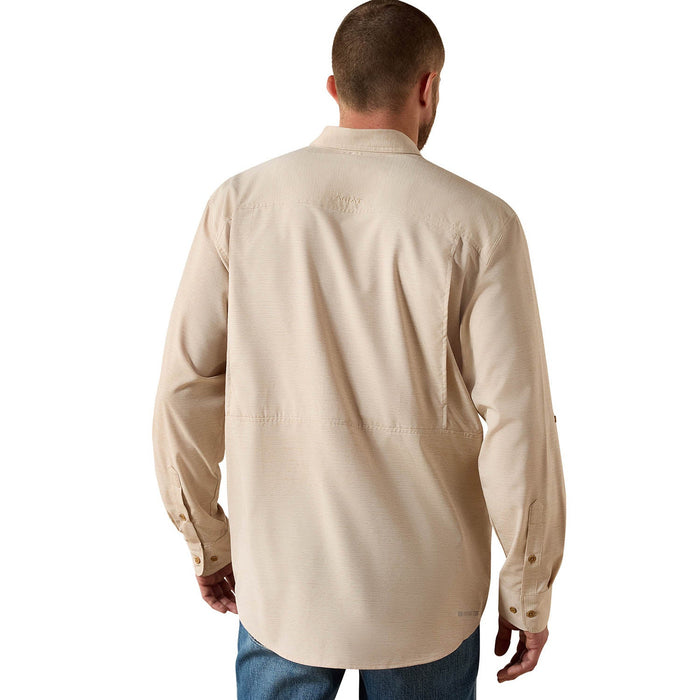Ariat Mens VentTek Outbound Long Sleeve Shirt Color Tan