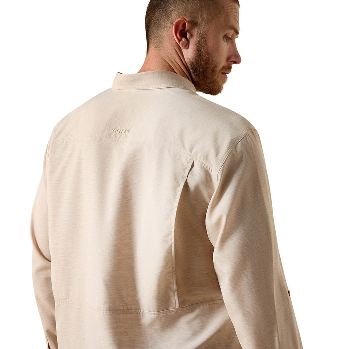 Ariat Mens VentTek Outbound Long Sleeve Shirt Color Tan