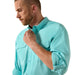 Ariat Mens VentTek Outbound Long Sleeve Shirt Color Blue