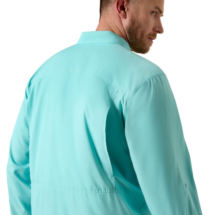 Ariat Mens VentTek Outbound Long Sleeve Shirt Color Blue
