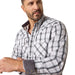 Ariat Mens Wrinkle Free Fitted Long Sleeve Snap Shirt Color White