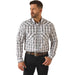 Ariat Mens Wrinkle Free Fitted Long Sleeve Snap Shirt Color White
