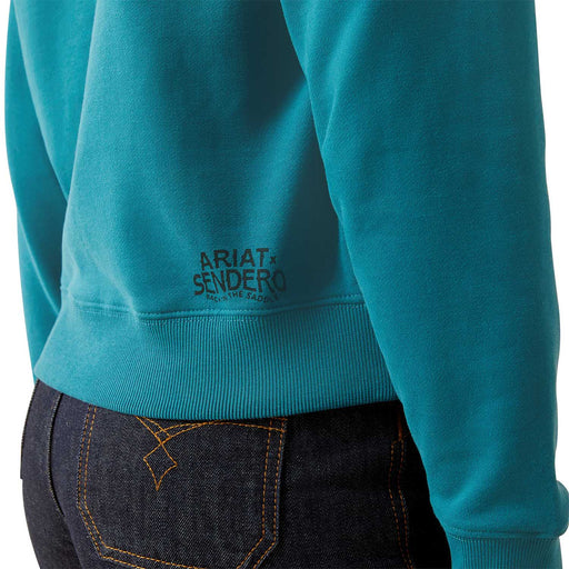 Ariat Womens Essential Sendero West is Best Sweatshirt Color Teal