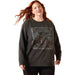Ariat Womens Oversize Sendero When Life Gives You Agaves Sweatshirt Color Black